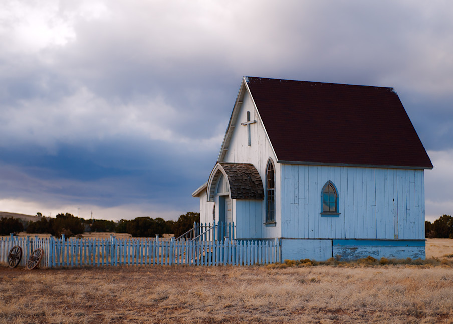 Eaves Ranch Church, NM, by Sally Halvorsen Fine Art Photographs on Canvases, Papers, Metals & More