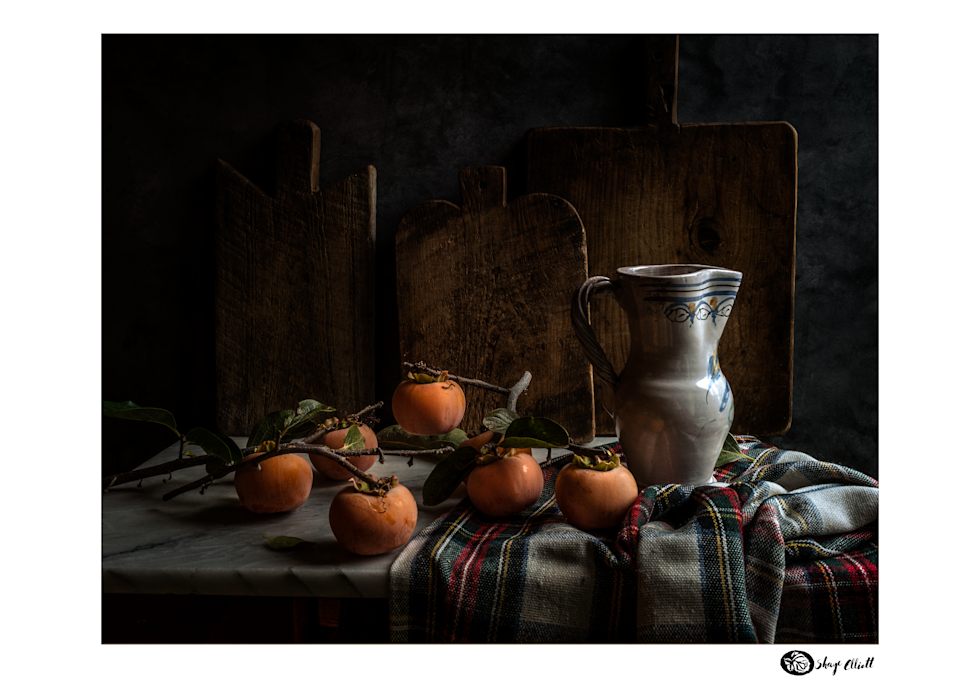 Late Autumn Persimmons Photography Art | The Elliott Homestead, Inc.