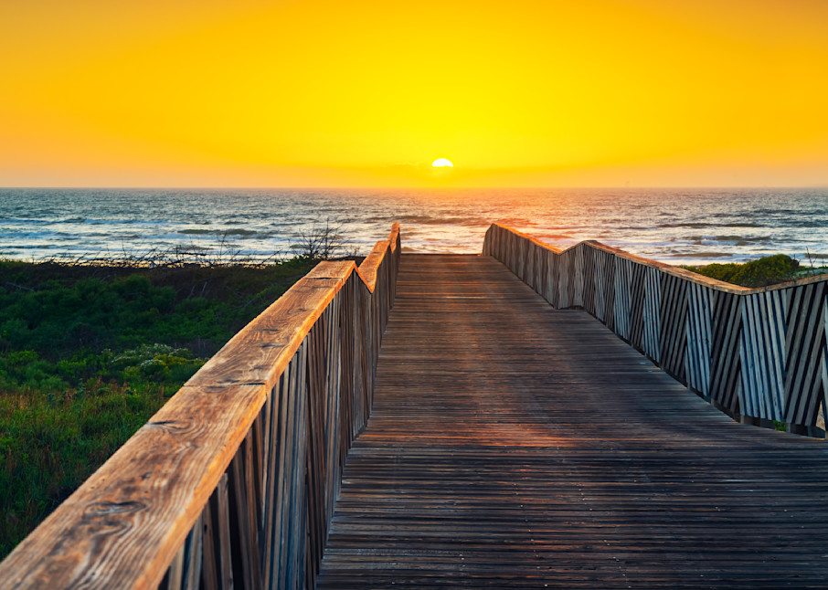 Boardwalk Sunrise — Texas fine-art photography prints