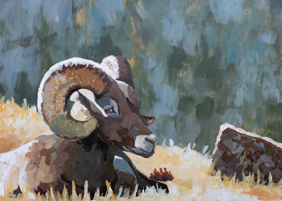 Big Horn Painting| Rocky Mountain National Park | Niki Baker