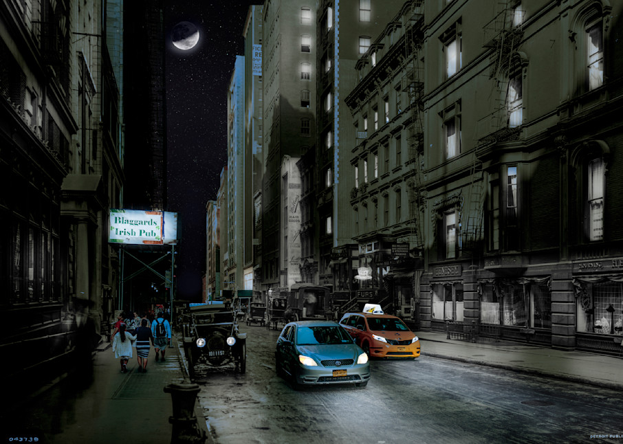 Thirty Eighth Street West From Fifth Avenue At Night Art | Mark Hersch Photography