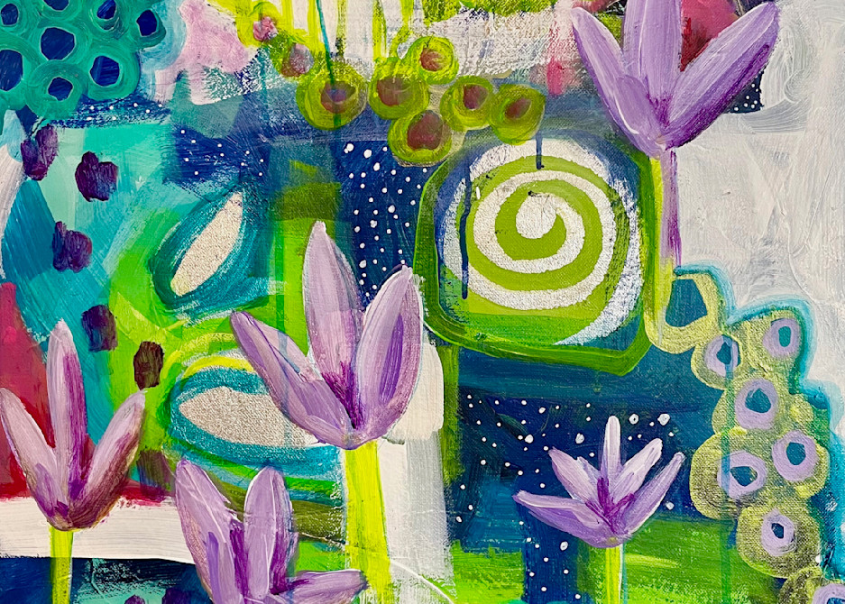 Purple Lilies Art | kellymorrison