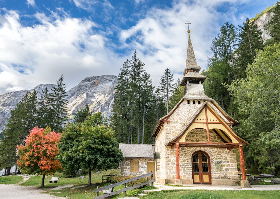 Chapel At Lago Di Braies Photography Art | Gingerich PhotoArt