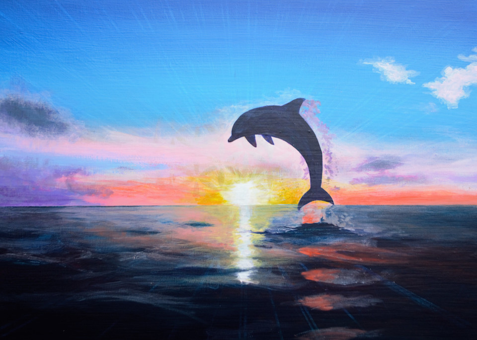 Playful Dolphin Spirit Art | Gnarwhal Designs