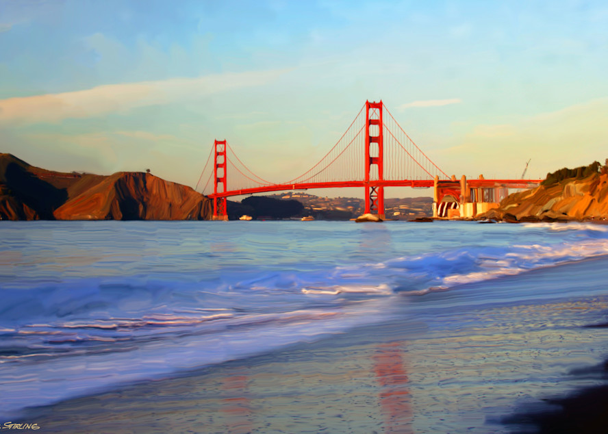 Golden Gate Baker Beach Art | Greg Stirling Art