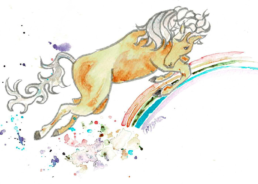 Rainbow Leap Art | Color Splash Ranch
