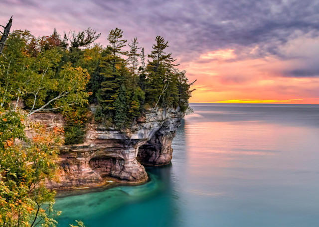 Indian Drum Sunset | Pictured Rocks 
