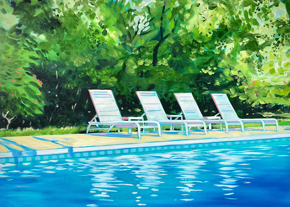 Wes Benson   Pool Chairs Art | wesbenson