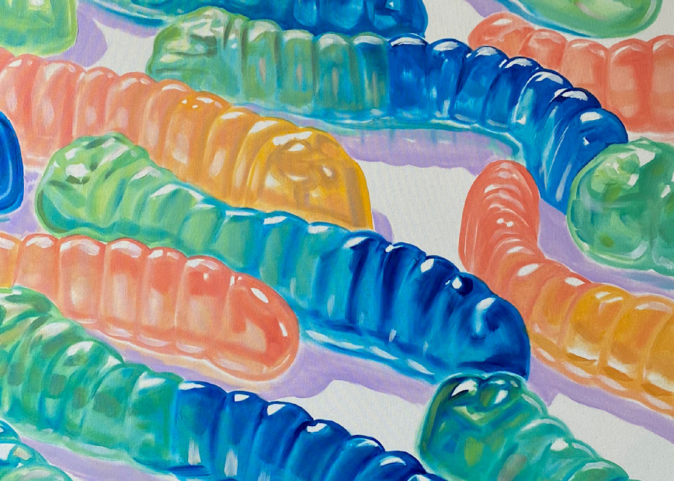 Wes Benson   Gummy Worms 1 Art | wesbenson