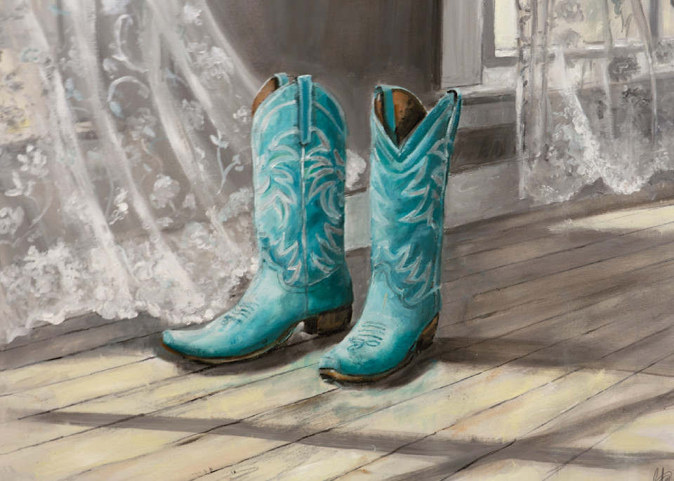 Turquoise Boots