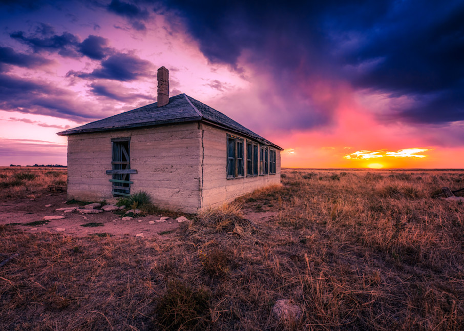 Schoolhouse Sunrise - Colorado fine-art photography prints