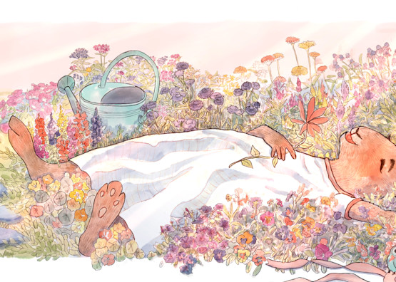 Bed Of Flowers Art | elizabethhoffman