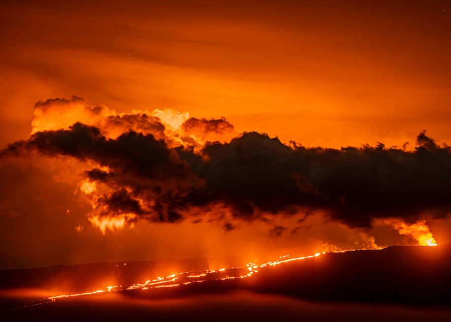 Mauna Loa Eruption, Big Island, Hawaii Photography Art | Tom Ingram Photography