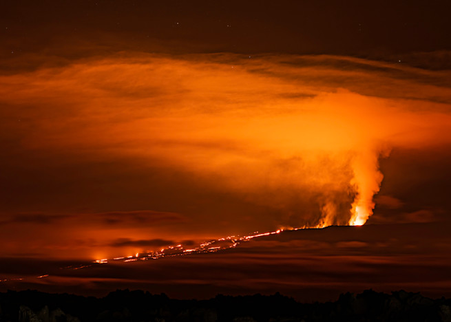 Mauna Loa Eruption, Big Island Hawaii Photography Art | Tom Ingram Photography