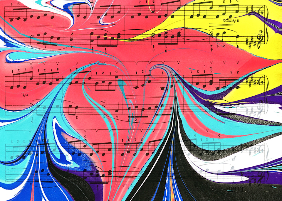 Heart Of Music 1 Square Art | Kim Strzykalski Art