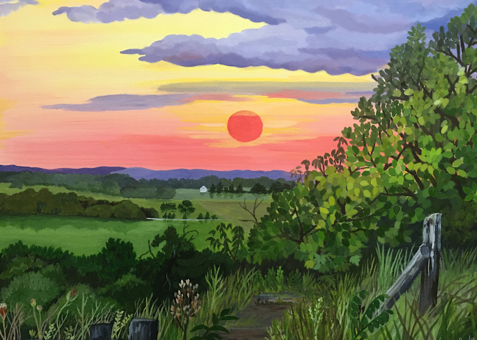 Sunset On Magnolia Bluff Art | Judy's Art Co.