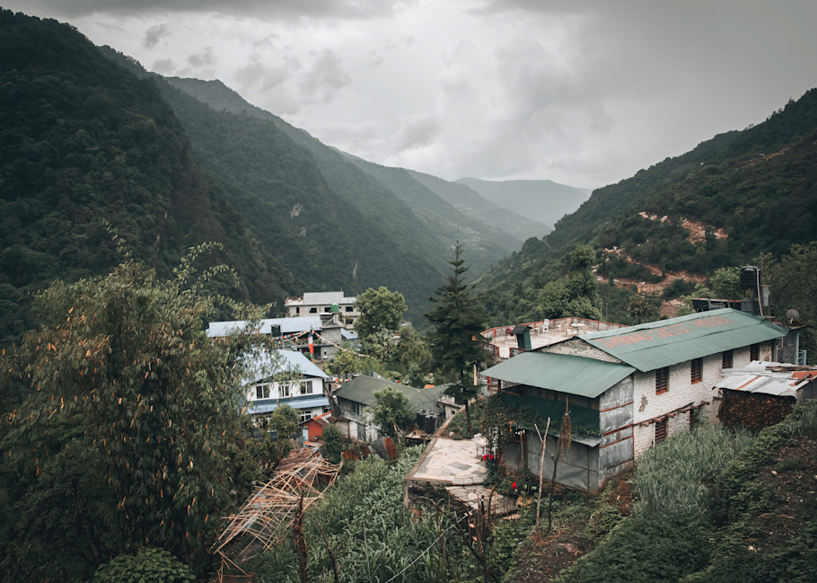 Up In The Valley   Chhromrong, Nepal Photography Art | matthewryanphoto