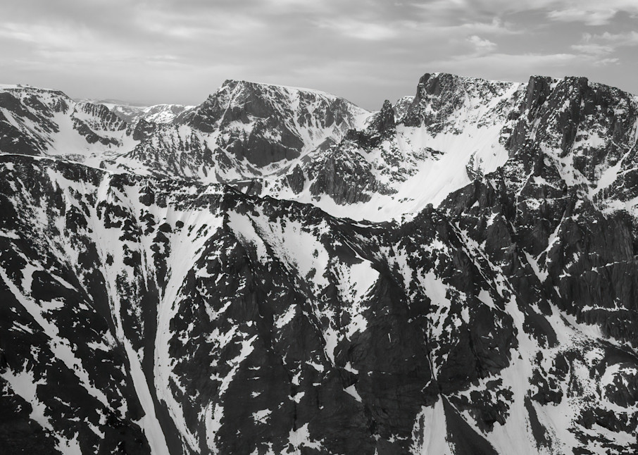 Aerial Photo of the back side of the Bear's Tooth along the Beartooth Highway