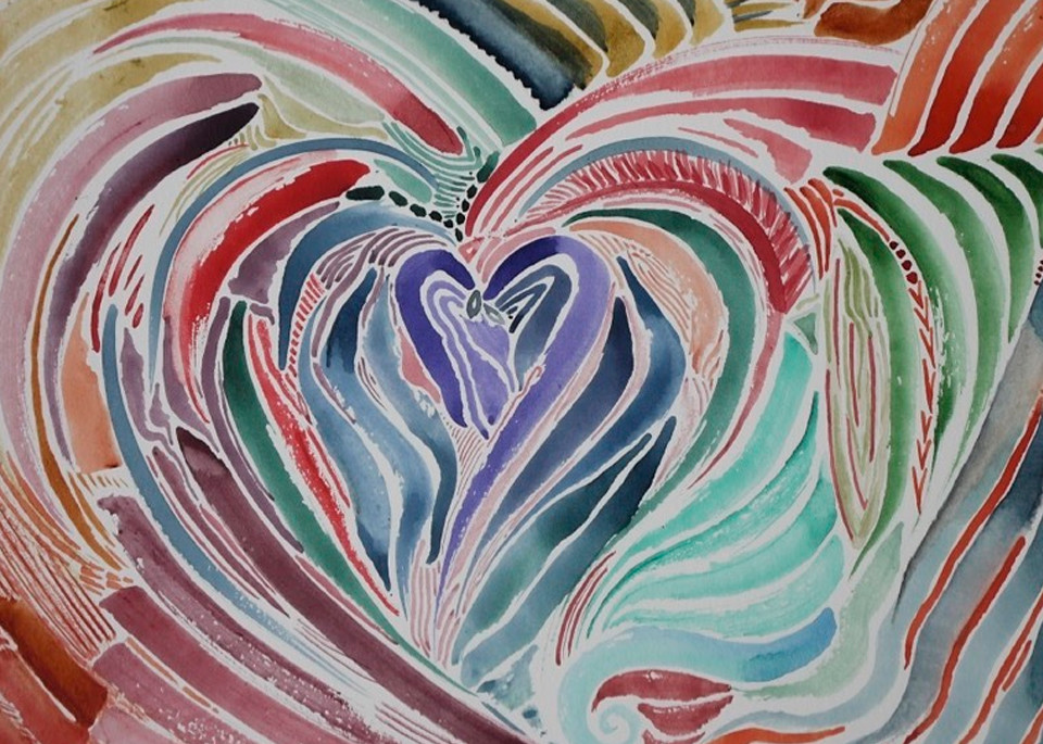 Feather Heart Art | April Caspari