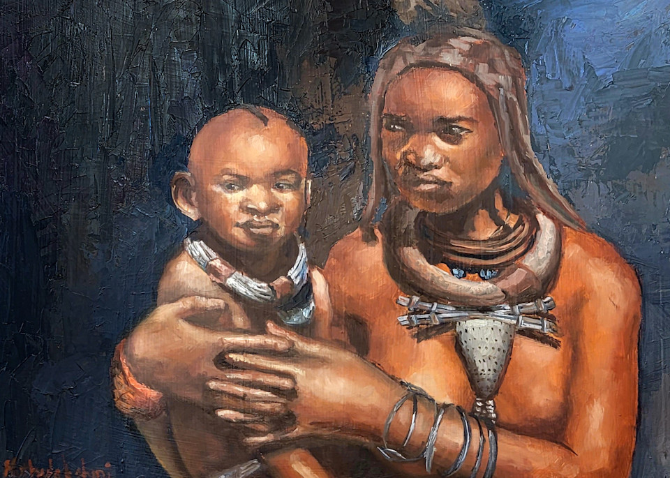 himba-mother-and-child-print