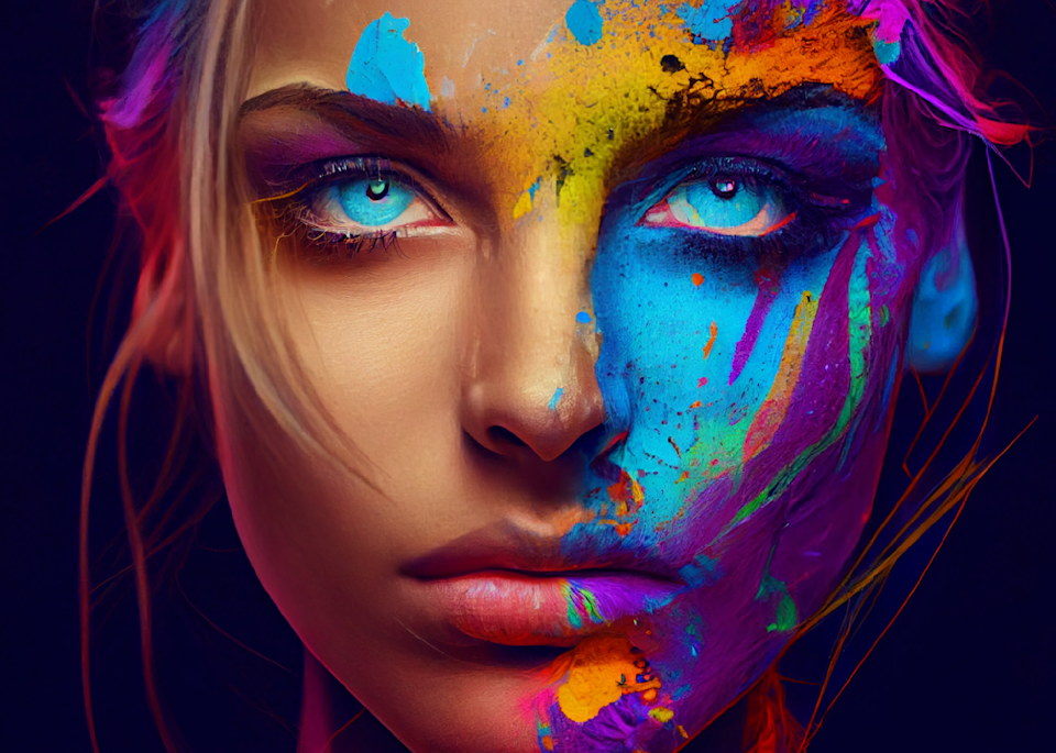 Xqaet Scaex Digital Art X4 Colored Art | Glitzy NFT Art