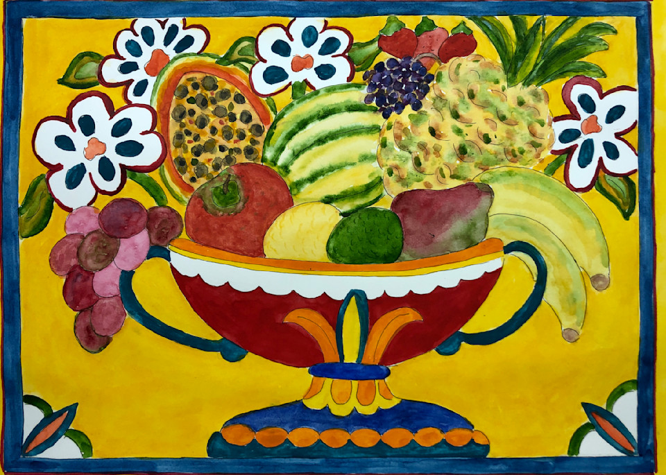 Mexican Fruit Bowl Art | Becki Thomas Art