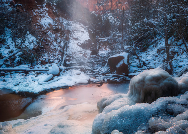 Frozen Falls Photography Art | Rich Vintage Photography