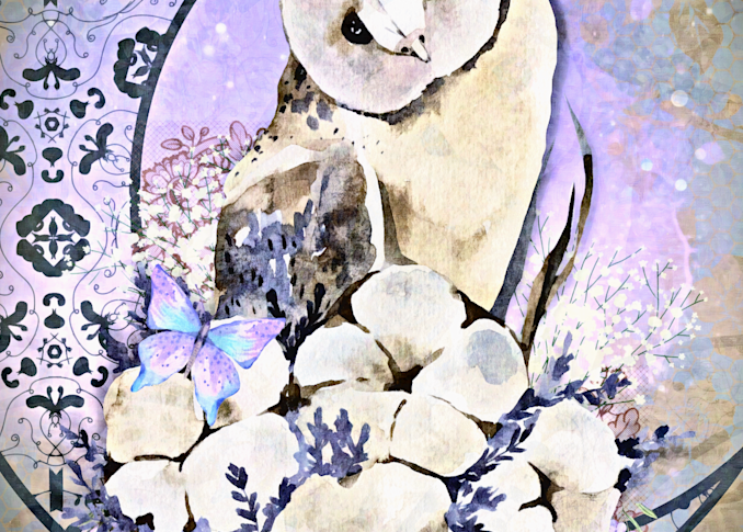 Floral Owl Art | DBA This Magical Life