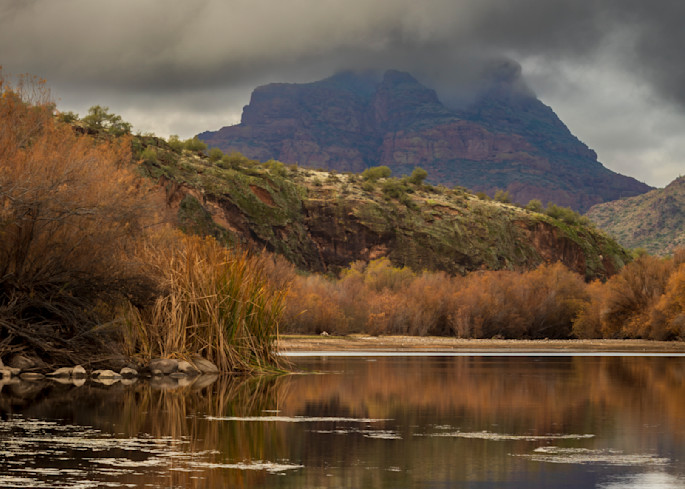 Ripples and Red Mountain | Arizona Photography | Thomas Watkins Fine Art