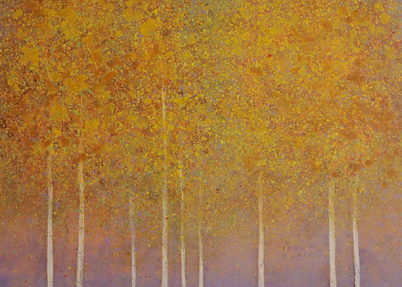 Purple Pleasan Trees Grove Art | Melissa Graves Brown