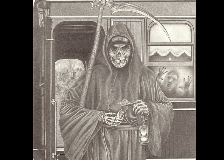 "Punch Your Ticket" fine art print by Brent Crabb.