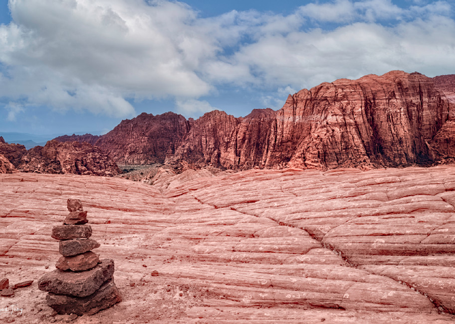 Snow Canyon Cairn  Photography Art | Elizabeth Fortney Photography