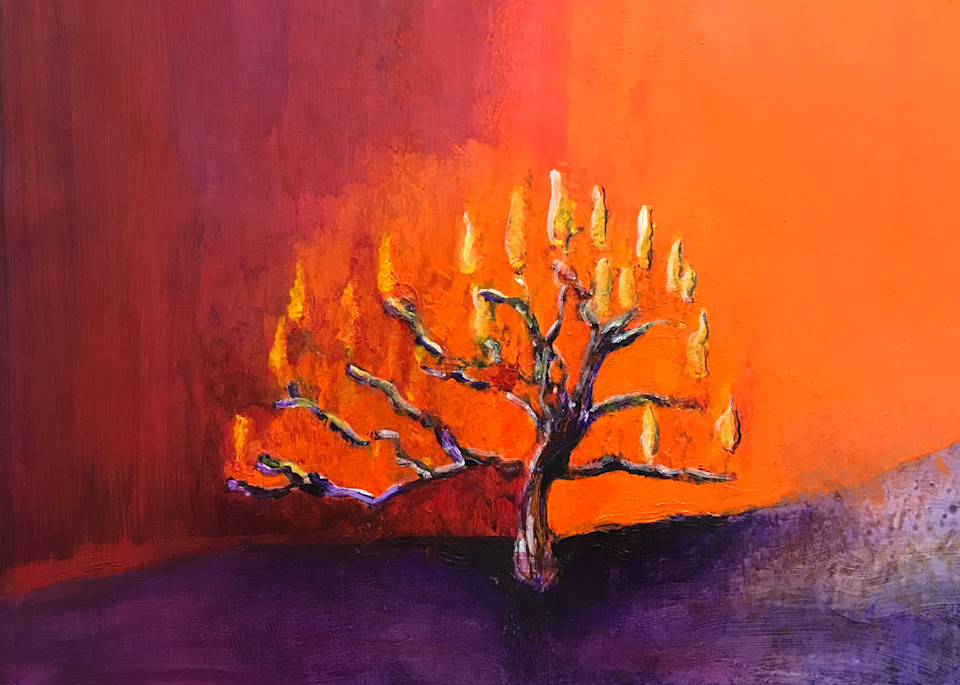 Burning Bush 2, Print Art | Anne Reid Artist