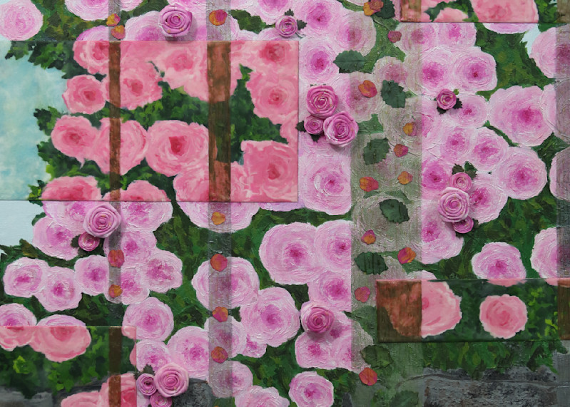 Wall Of Roses Art | Hillary Korn Fontana 