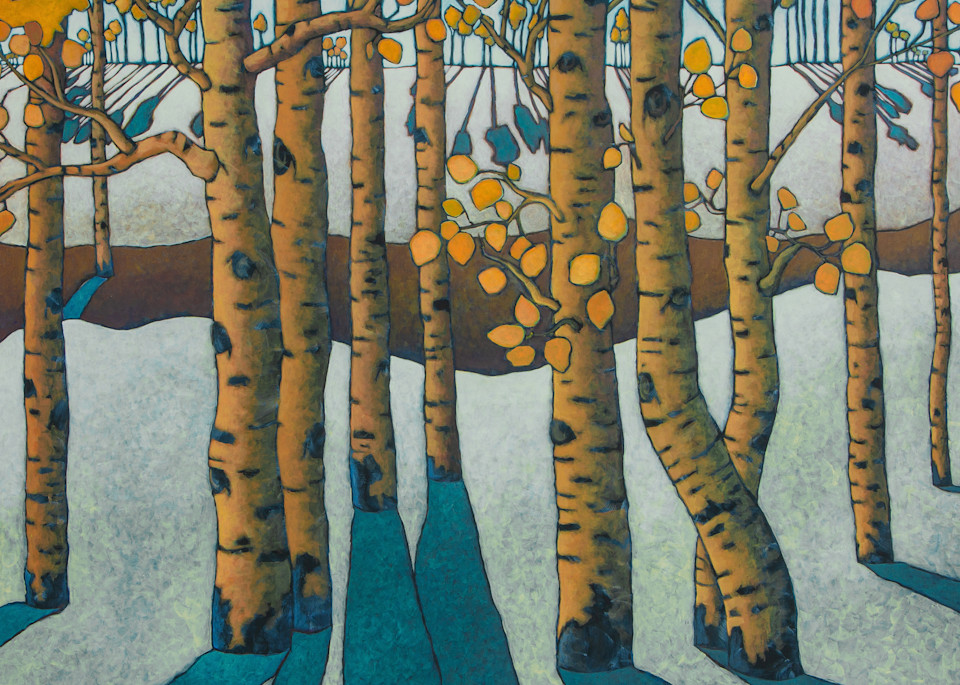 Aspen Layers, 48x54, Acrylic on Aluminum, PCG $6500.00