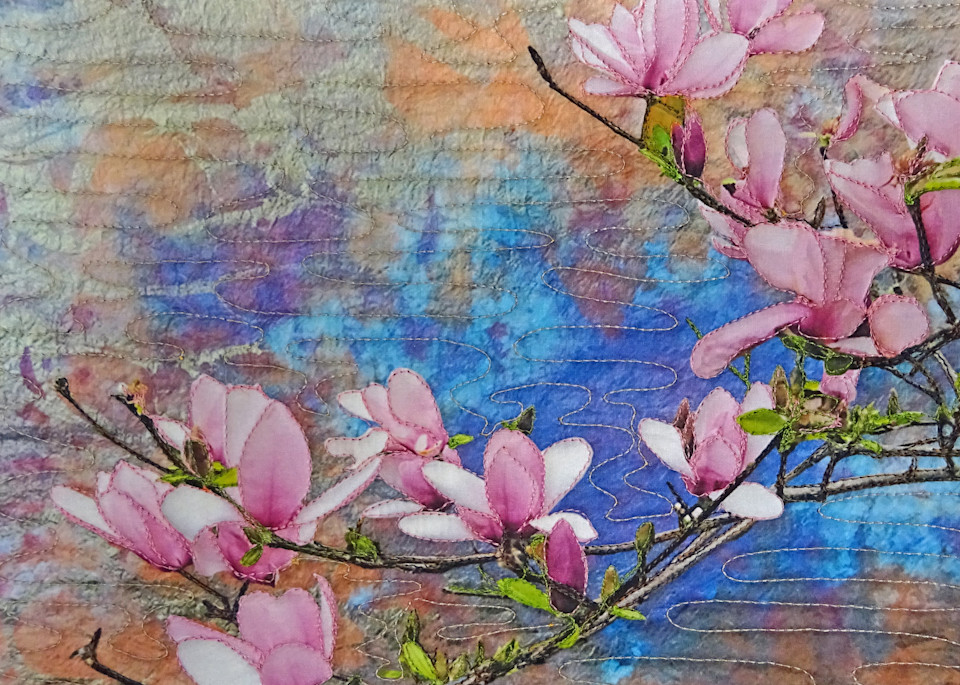 Tulip Magnolia Multi Card | Card Printed with Art by Rachel Derstine