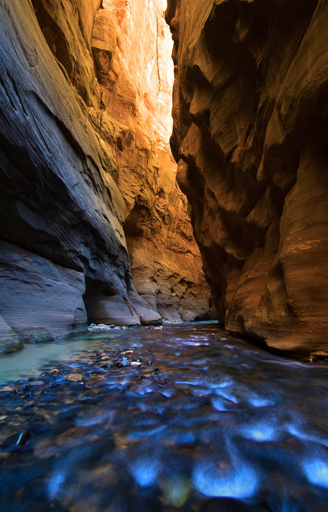 Golden Narrows in Zion National Park