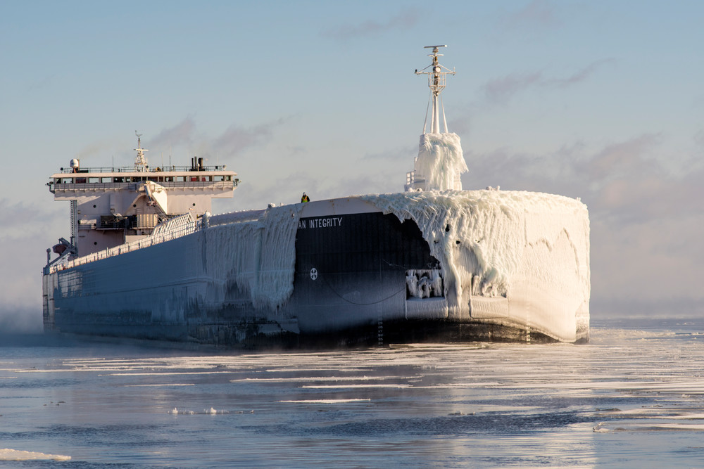 American Integrity Duluth harbor ship