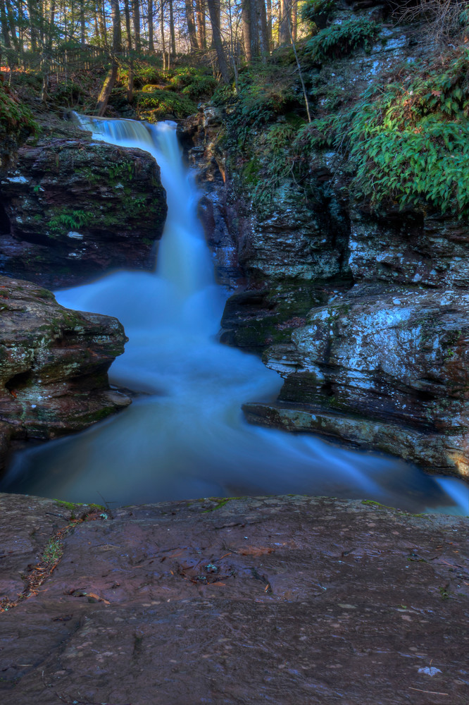 A Fine Art Photograph Waterfall of Ricketts Glen by Michael Pucciarelli