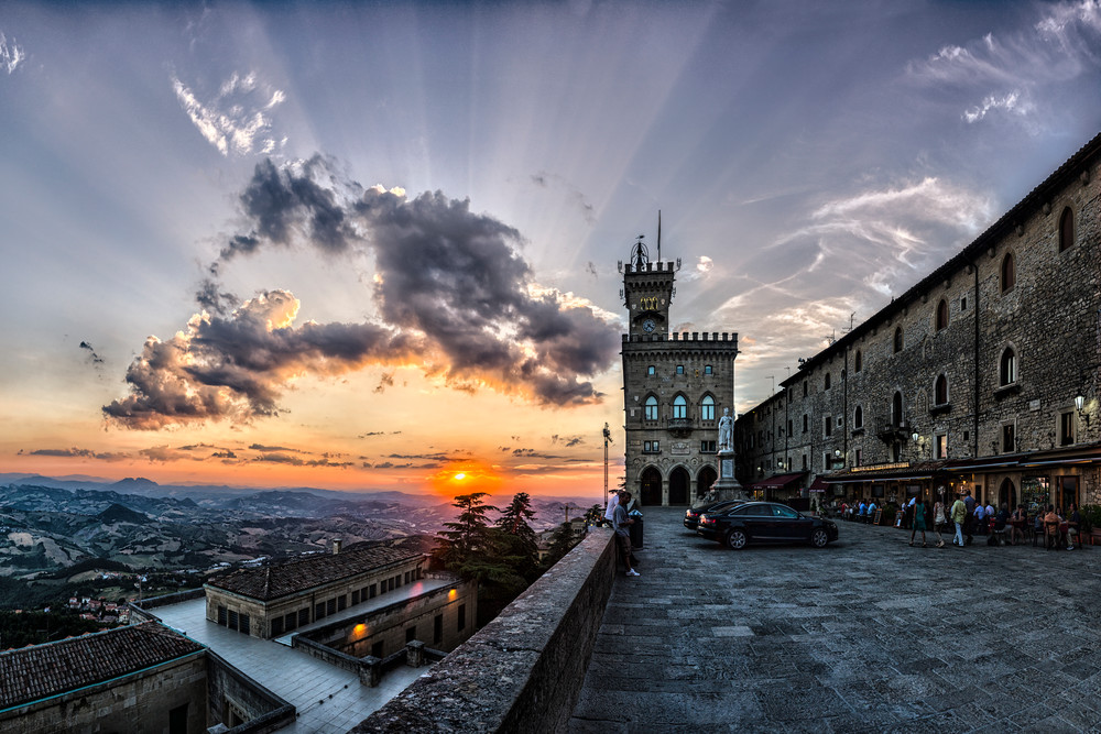 Church And Sunset   San Marino   Italy Photography Art | Northern Light