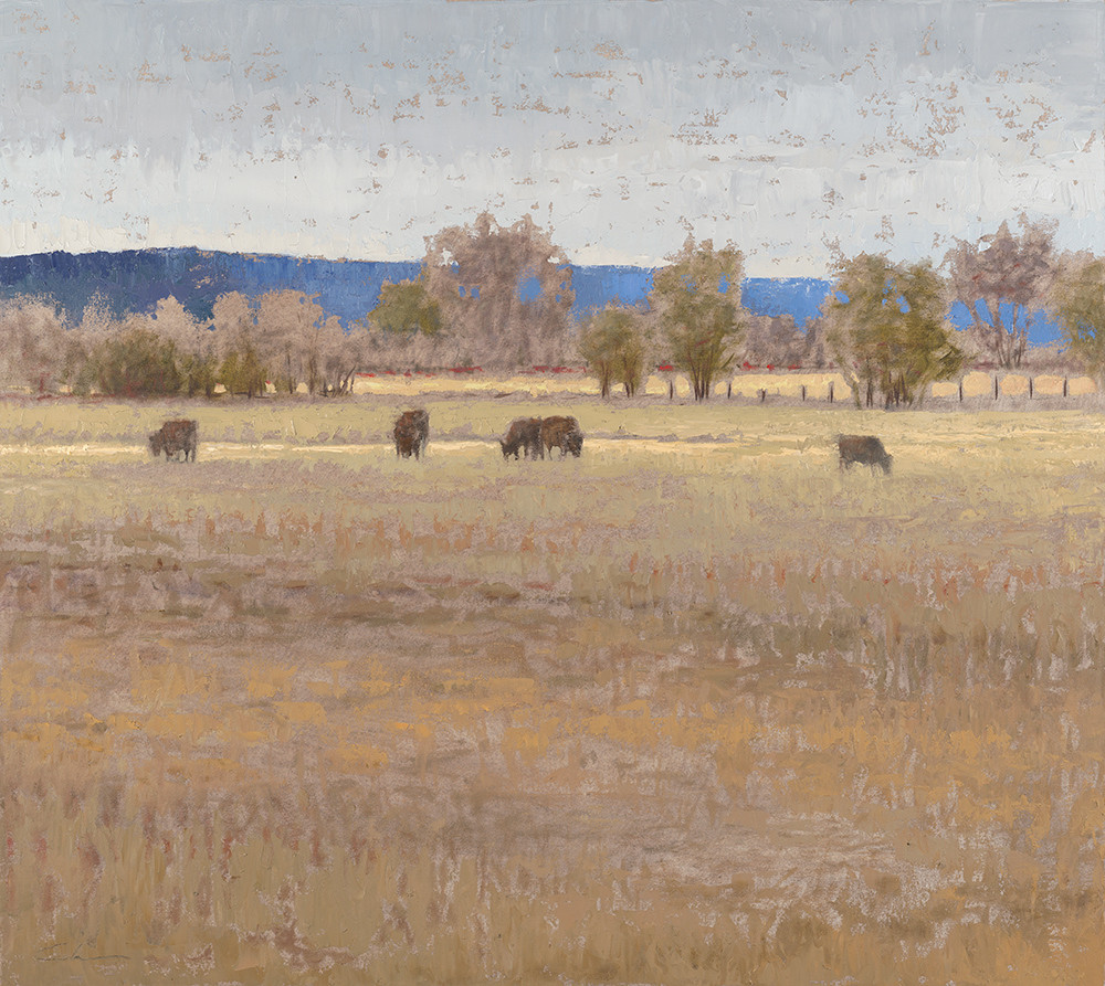 Blue Mountain Cows Art | Fine Art New Mexico