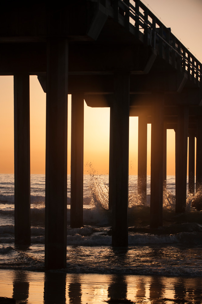 Scripps Pier Sunset, La Jolla, California