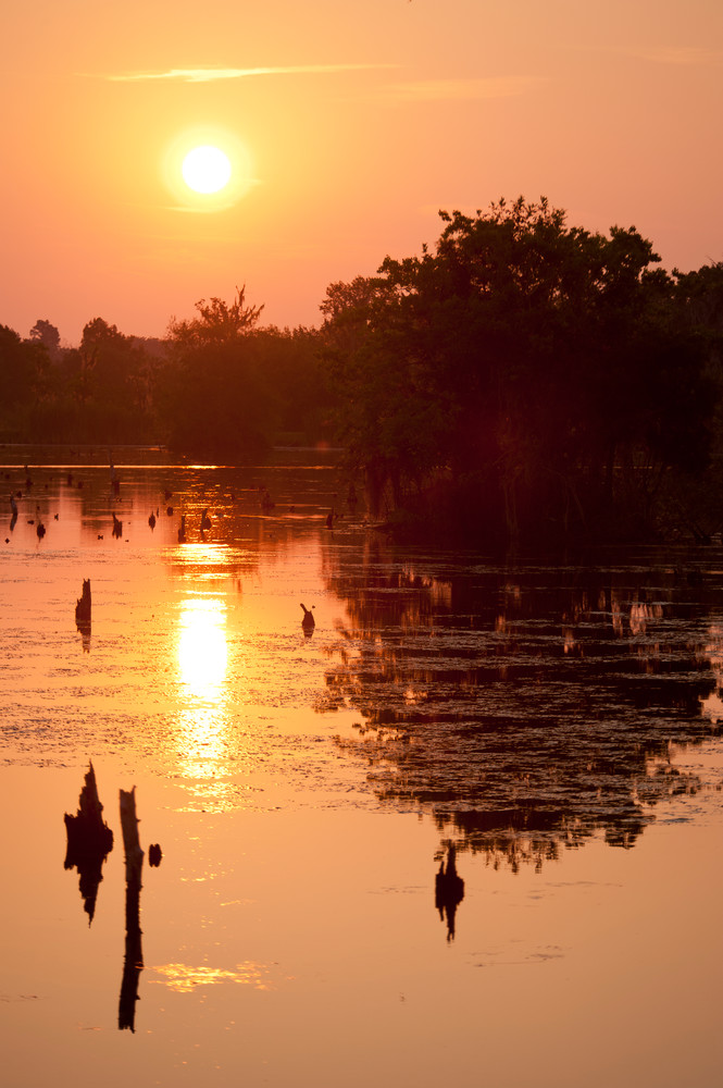Sunrise Reflections, Damon, Texas
