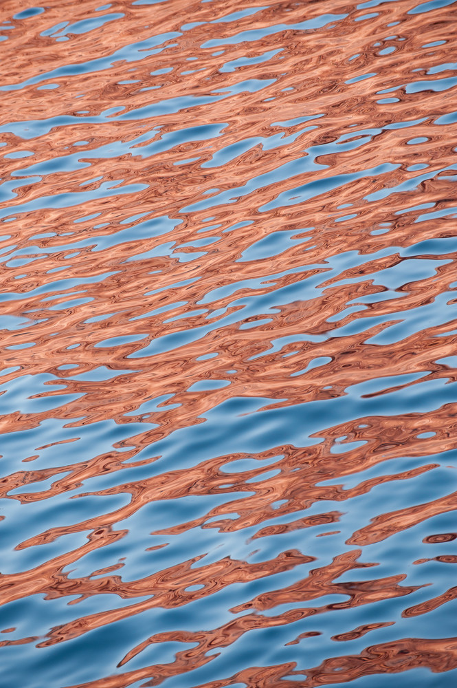 Reflections in Water Ripples, Sea of Cortez, Mexico
