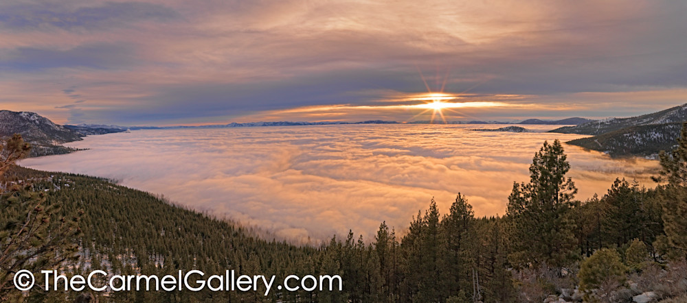 Sunset over Fog, Lake Tahoe Sunset over Fog, Lake Tahoe