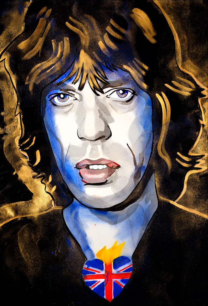 Mick Jagger Art | William K. Stidham - heART Art
