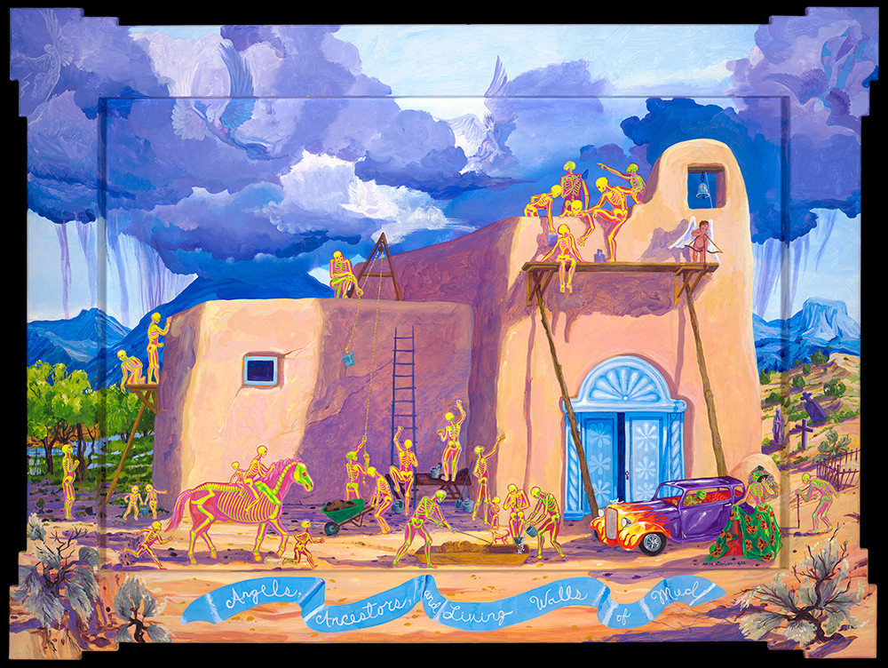 Angels Ancestors And Living Walls Of Mud Art | Fine Art New Mexico
