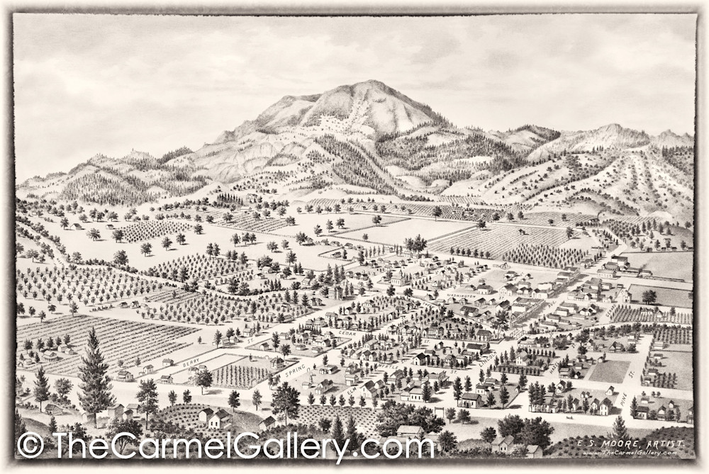 Calistoga and Mt St Helena 1888