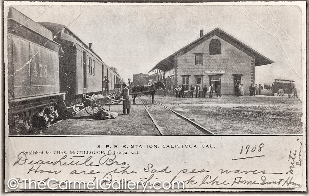 Calistoga Train Depot 1908