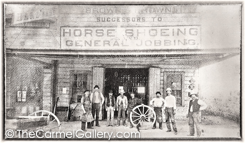 Horseshoeing Calistoga 1880's